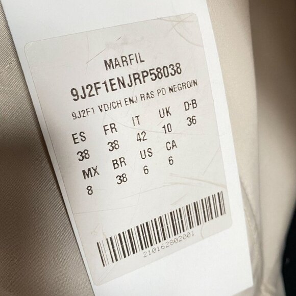 NWT Marfil Black Lace Strapless Knee Lenght Cocktail Dress 6 - Picture 6 of 6